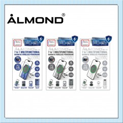 ALMOND BCM-10W (22.5W/22W) 自帶雙Type-c線磁吸移動電源